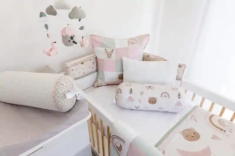 Pink & Sage Rainbows Linen Combo