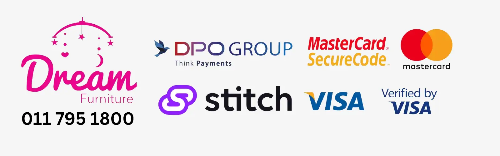 Dream Furniture - Accepted Payment Methods
