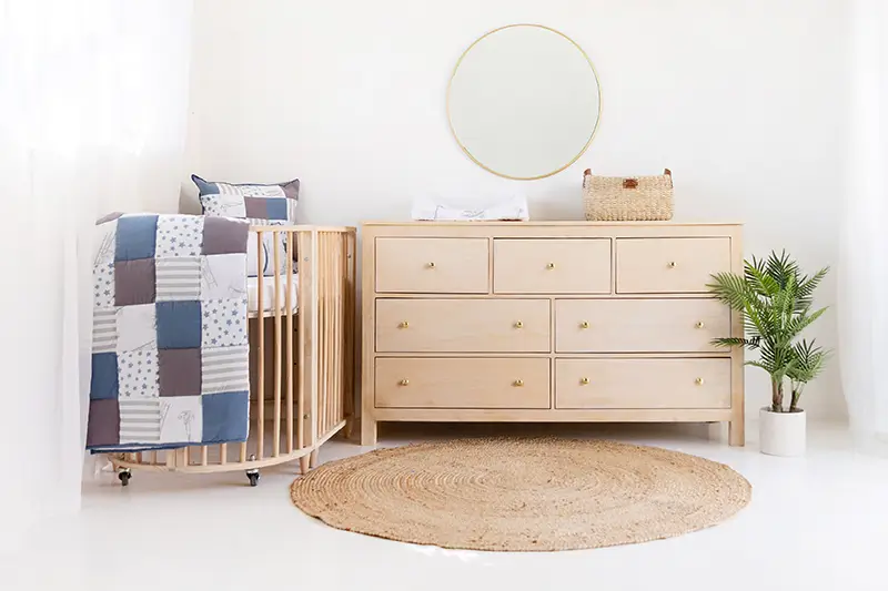 Oval Cot & Deluxe Comfort Compactum Combo – Naturals