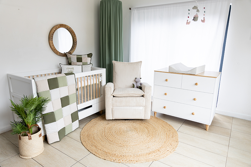 Scandy cot with 2 drawers Combo 2 by Dreamfurniture
