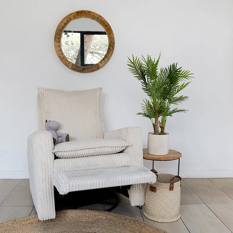 Luxe Cushion Swivel & Rocking Recliner by Dreamfurniture